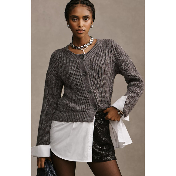 NWT Anthropologie Twofer Cardigan Sweater - XS - Picture 1 of 5